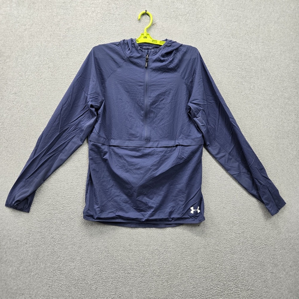 Under Armour Men Jacket S Blue Nylon‎ Coldgear Qualifier Storm Packable Fitted